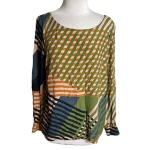 Obus geometric print blouse